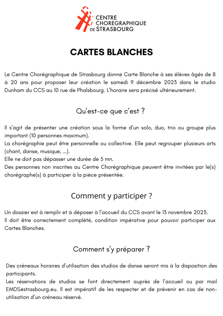 Cartes Blanches 2023 - Verso